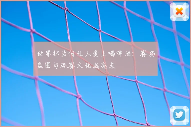 世界杯为何让人爱上喝啤酒：赛场氛围与观赛文化成亮点